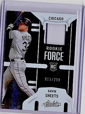 2022 Panini Absolute Rookie Force /299 Gavin Sheets front